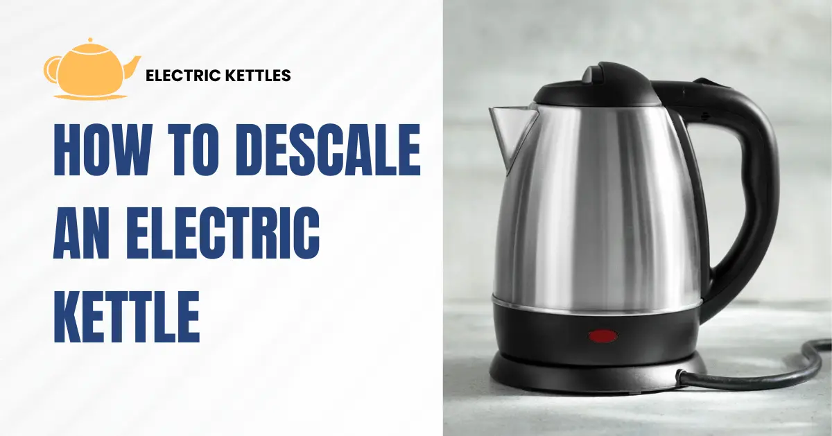 Descaling an electric kettle hotsell