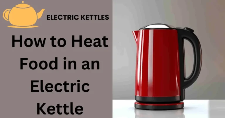 Clean electric kettle ready for use in heating food