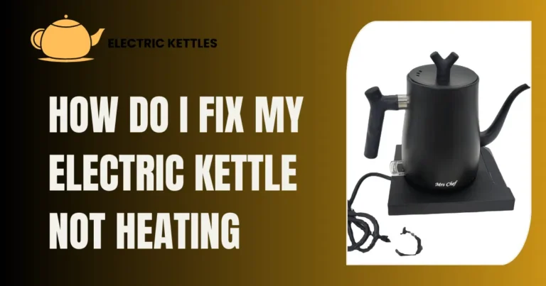 checking an electric kettle with tools to fix heating issues