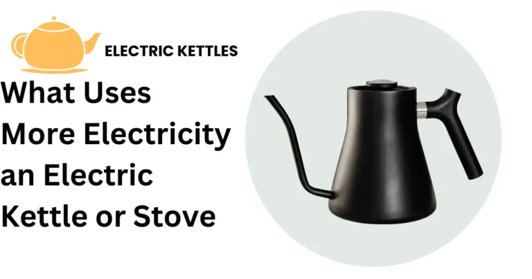 Comparison of electricity usage between electric kettles and stoves