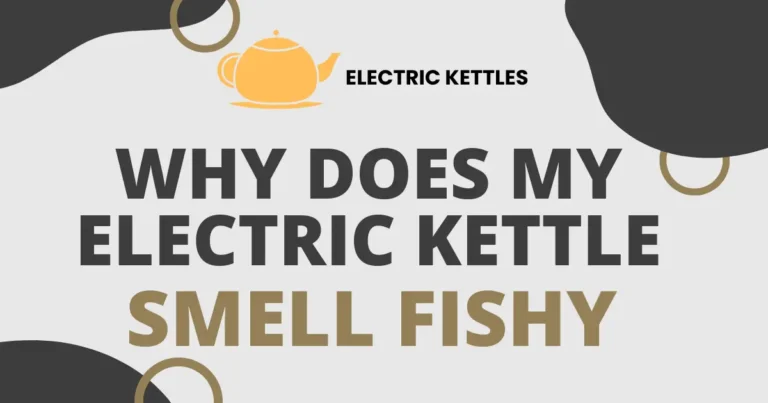 An electric kettle with a fishy smell